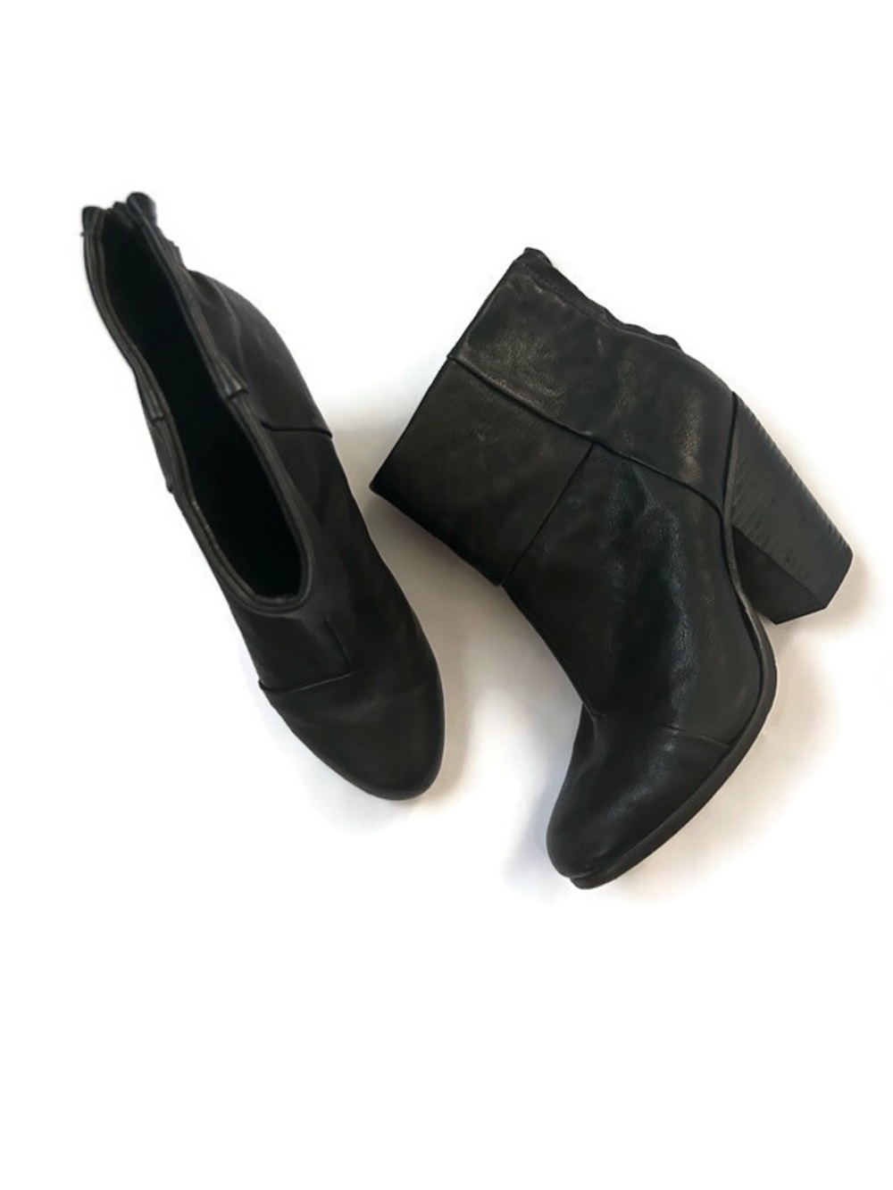 rag & bone Black Leather Ankle Booties - Picture 2 of 10